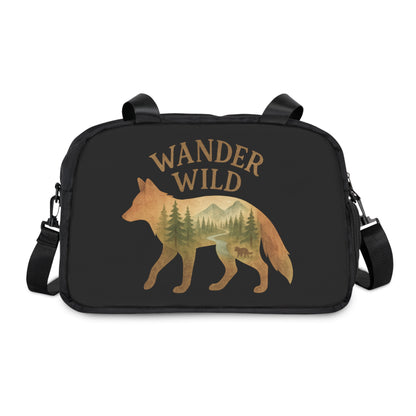 Wander Wild Fitness Handbag, Gym Bag, Travel Tote, Outdoor Adventure Carryall, Perfect for Workouts and Nature Lovers