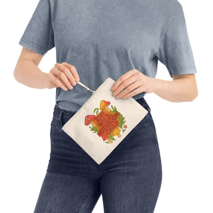 Stay Wild Mushroom Child Pencil Case | Cute School Supplies, Nature Lover Gift, Eco-Friendly Pouch, Back to School Essential
