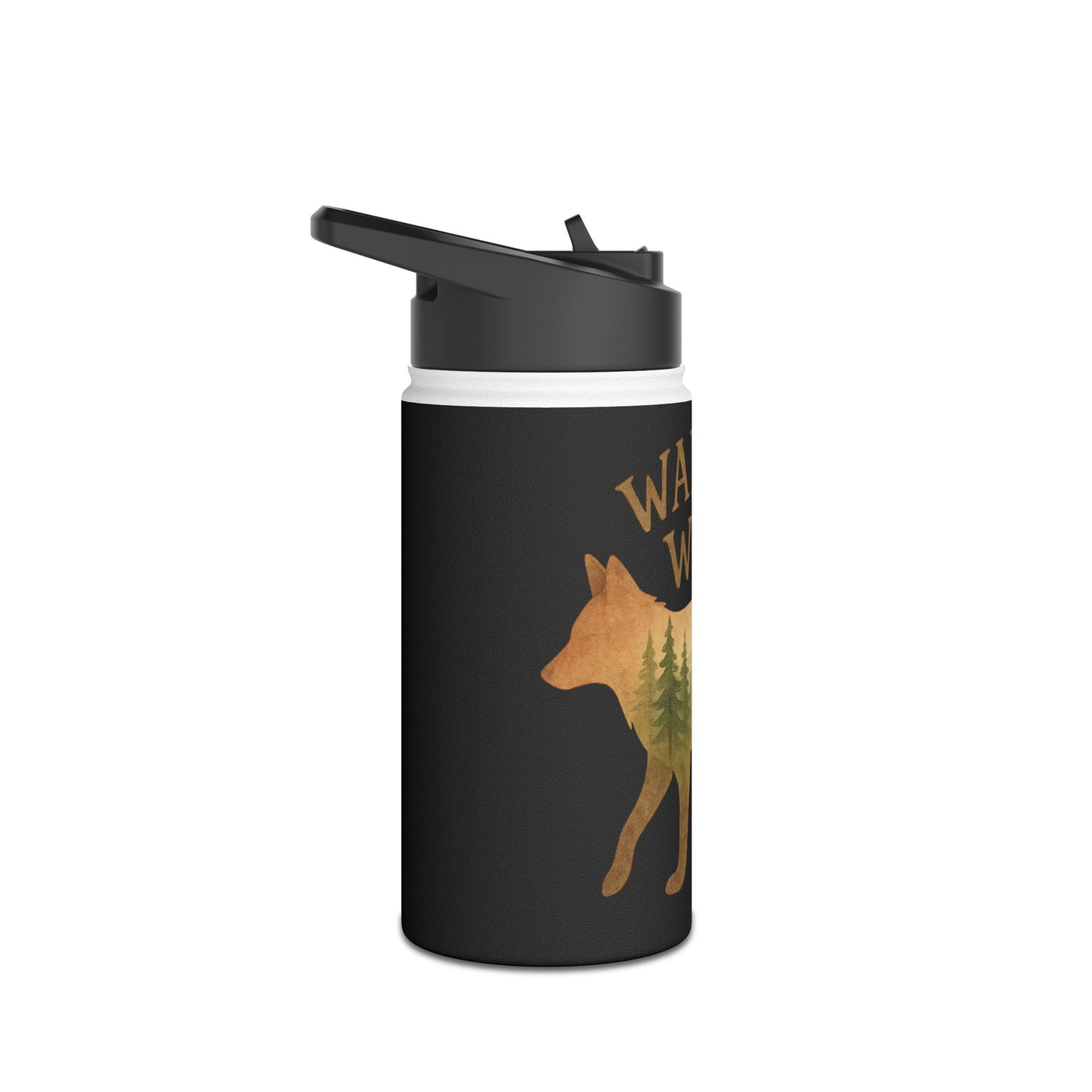 Wander Wild Water Bottle, Adventure Gear, Gifts for Hikers, Eco-Friendly Drinkware, Outdoor Essentials, Camping Supplies