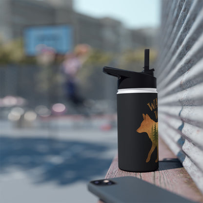 Wander Wild Water Bottle, Adventure Gear, Gifts for Hikers, Eco-Friendly Drinkware, Outdoor Essentials, Camping Supplies