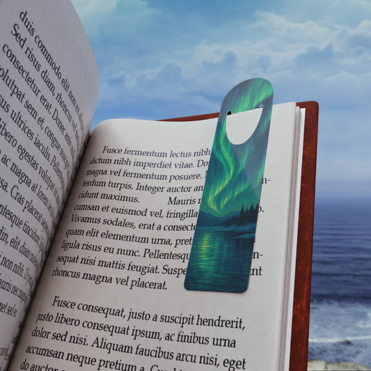 Aurora Borealis Bookmark - Enchanting Magnetic Bookmark for Book Lovers, Literary Gift, Reading Accessories, Bookish Decor, Holiday Gift